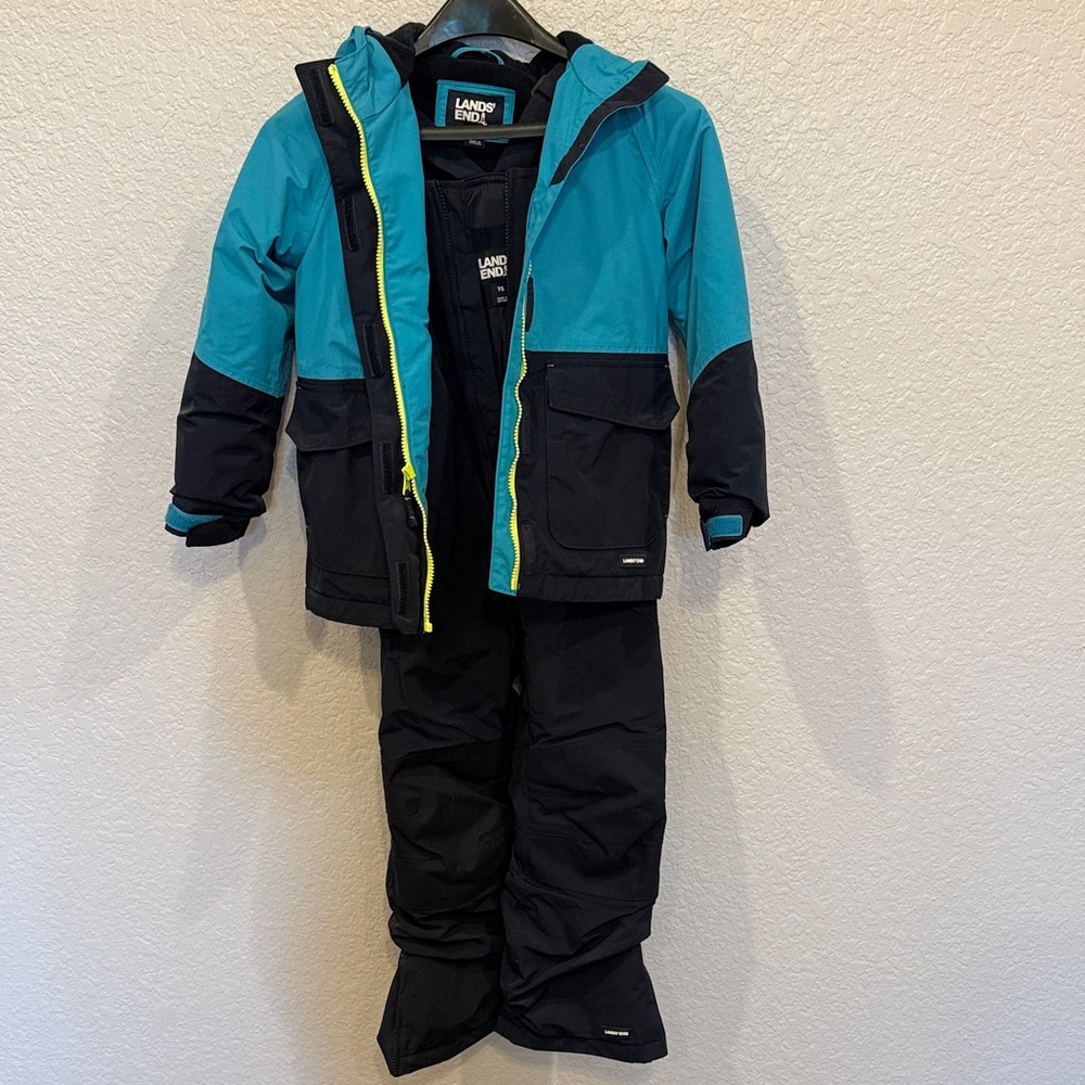Lands' End Kids Teal and Navy Snowsuit